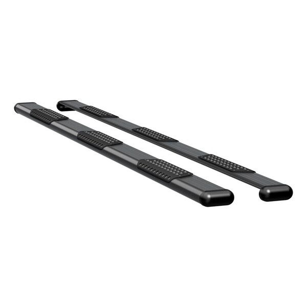 O-MEGA II 6IN OVAL STEPS BLACK TEXTURED POWDER COAT